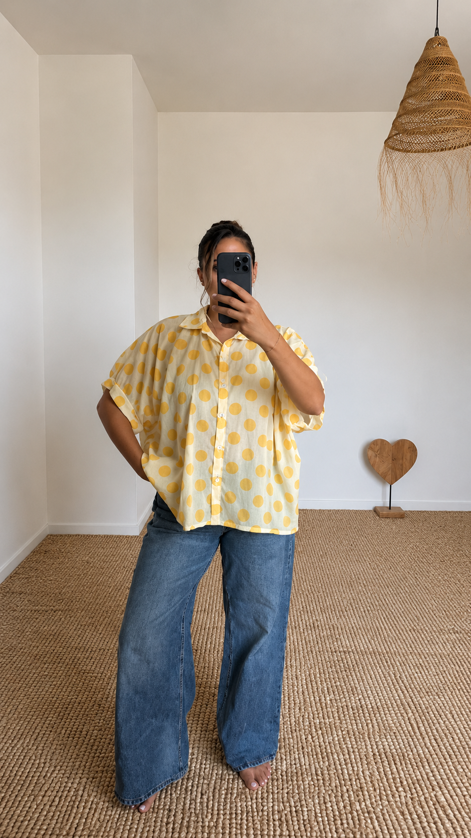 Chemise à pois