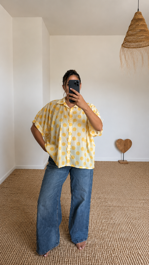 Chemise à pois