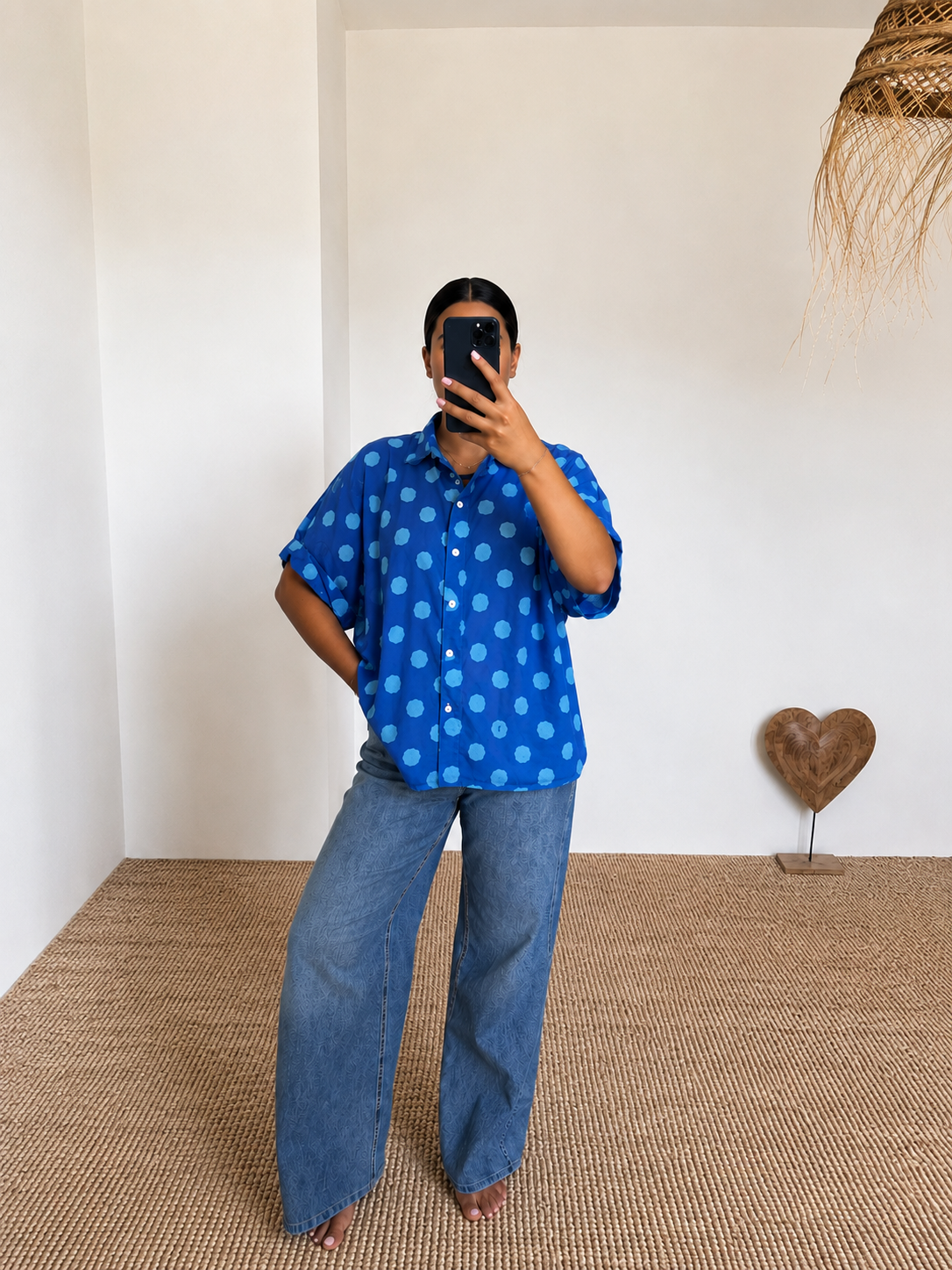 Chemise à pois