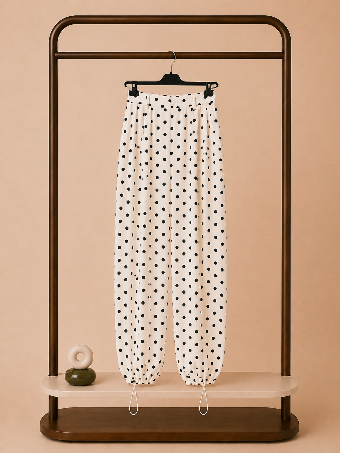 Pantalon à pois ￼