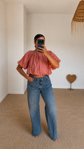 Blouse à manche bouffante