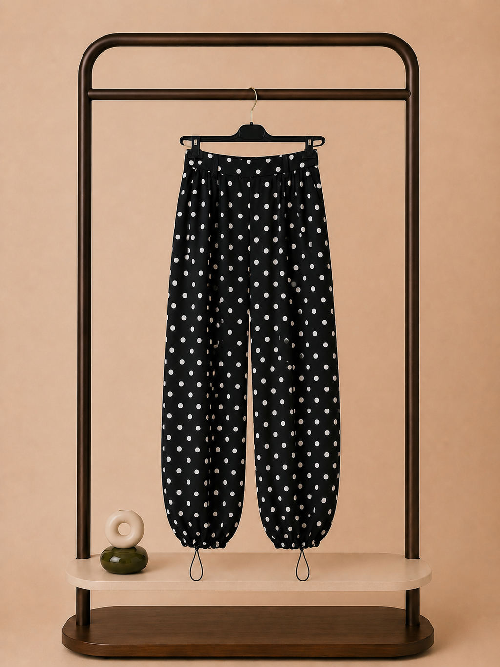 Pantalon à pois ￼