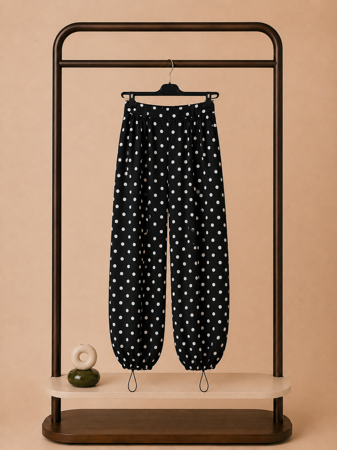 Pantalon à pois ￼